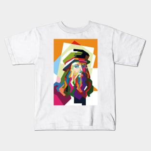 WPAP-leonardo da vinci Kids T-Shirt